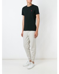 schwarzes T-Shirt mit einem Rundhalsausschnitt von Polo Ralph Lauren