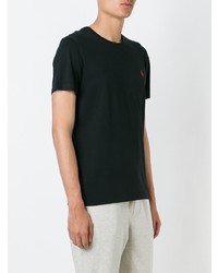 schwarzes T-Shirt mit einem Rundhalsausschnitt von Polo Ralph Lauren