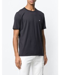 schwarzes T-Shirt mit einem Rundhalsausschnitt von CP Company