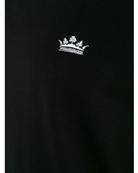 schwarzes T-Shirt mit einem Rundhalsausschnitt von Dolce & Gabbana