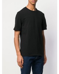 schwarzes T-Shirt mit einem Rundhalsausschnitt von Helmut Lang