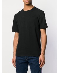 schwarzes T-Shirt mit einem Rundhalsausschnitt von Helmut Lang