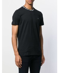 schwarzes T-Shirt mit einem Rundhalsausschnitt von Calvin Klein Jeans