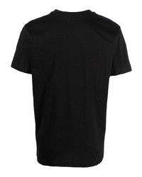 schwarzes T-Shirt mit einem Rundhalsausschnitt von Calvin Klein Jeans