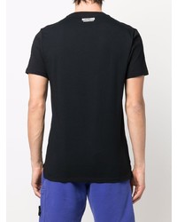 schwarzes T-Shirt mit einem Rundhalsausschnitt von Moschino