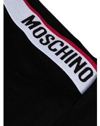 schwarzes T-Shirt mit einem Rundhalsausschnitt von Moschino