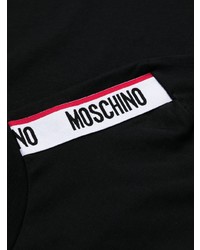 schwarzes T-Shirt mit einem Rundhalsausschnitt von Moschino