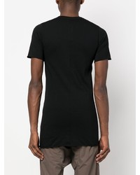 schwarzes T-Shirt mit einem Rundhalsausschnitt von Rick Owens