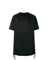 schwarzes T-Shirt mit einem Rundhalsausschnitt von Lost & Found Ria Dunn