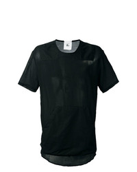 schwarzes T-Shirt mit einem Rundhalsausschnitt von Lost & Found Rooms