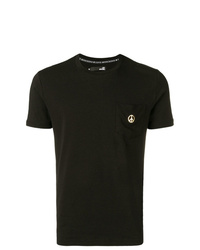 schwarzes T-Shirt mit einem Rundhalsausschnitt von Love Moschino