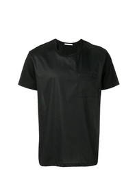 schwarzes T-Shirt mit einem Rundhalsausschnitt von Low Brand