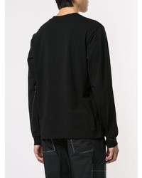 schwarzes T-Shirt mit einem Rundhalsausschnitt von 3.1 Phillip Lim