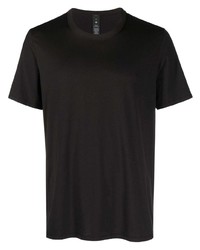 schwarzes T-Shirt mit einem Rundhalsausschnitt von Lululemon