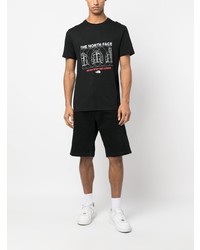 schwarzes T-Shirt mit einem Rundhalsausschnitt von The North Face