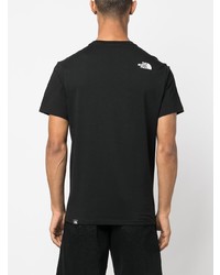 schwarzes T-Shirt mit einem Rundhalsausschnitt von The North Face