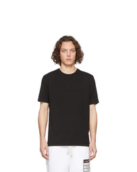 schwarzes T-Shirt mit einem Rundhalsausschnitt von Maison Margiela