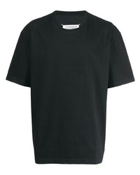 schwarzes T-Shirt mit einem Rundhalsausschnitt von Maison Margiela