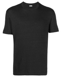 schwarzes T-Shirt mit einem Rundhalsausschnitt von Malo