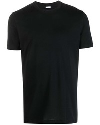 schwarzes T-Shirt mit einem Rundhalsausschnitt von Malo