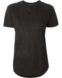schwarzes T-Shirt mit einem Rundhalsausschnitt von Marc by Marc Jacobs