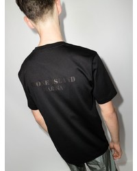 schwarzes T-Shirt mit einem Rundhalsausschnitt von Stone Island