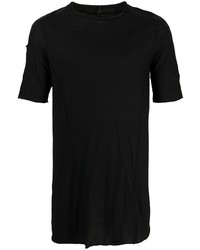 schwarzes T-Shirt mit einem Rundhalsausschnitt von Masnada
