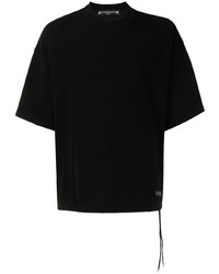 schwarzes T-Shirt mit einem Rundhalsausschnitt von Mastermind World