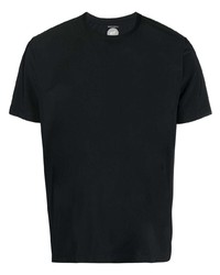 schwarzes T-Shirt mit einem Rundhalsausschnitt von Mazzarelli