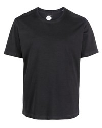 schwarzes T-Shirt mit einem Rundhalsausschnitt von Mazzarelli