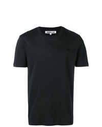 schwarzes T-Shirt mit einem Rundhalsausschnitt von McQ Alexander McQueen