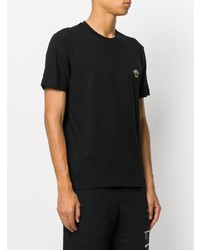 schwarzes T-Shirt mit einem Rundhalsausschnitt von Versace