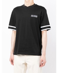 schwarzes T-Shirt mit einem Rundhalsausschnitt von Michael Kors