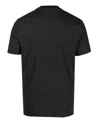 schwarzes T-Shirt mit einem Rundhalsausschnitt von Michael Kors