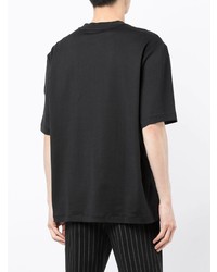 schwarzes T-Shirt mit einem Rundhalsausschnitt von Michael Kors