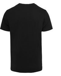 schwarzes T-Shirt mit einem Rundhalsausschnitt von MisterTee