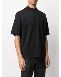 schwarzes T-Shirt mit einem Rundhalsausschnitt von Acne Studios