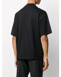 schwarzes T-Shirt mit einem Rundhalsausschnitt von Acne Studios