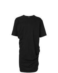 schwarzes T-Shirt mit einem Rundhalsausschnitt von Moohong