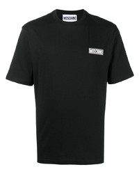 schwarzes T-Shirt mit einem Rundhalsausschnitt von Moschino