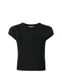 schwarzes T-Shirt mit einem Rundhalsausschnitt von Murmur