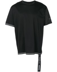 schwarzes T-Shirt mit einem Rundhalsausschnitt von Nemen