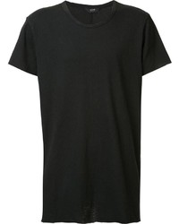 schwarzes T-Shirt mit einem Rundhalsausschnitt von Neuw