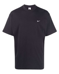 schwarzes T-Shirt mit einem Rundhalsausschnitt von Nike