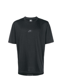 schwarzes T-Shirt mit einem Rundhalsausschnitt von Nike