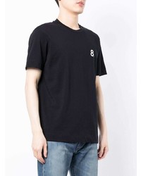 schwarzes T-Shirt mit einem Rundhalsausschnitt von Emporio Armani