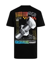 schwarzes T-Shirt mit einem Rundhalsausschnitt von Stadium Goods