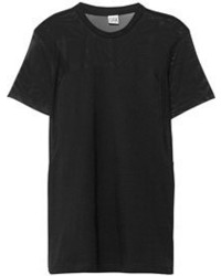 schwarzes T-Shirt mit einem Rundhalsausschnitt von OAK