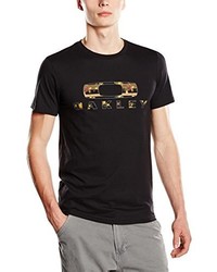 schwarzes T-Shirt mit einem Rundhalsausschnitt von Oakley