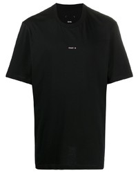 schwarzes T-Shirt mit einem Rundhalsausschnitt von Oamc
